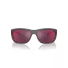 ARNETTE AN4337-28706Q Męskie okulary przeciwsłoneczne prostokątne matowa czerń szare lustro 63mm