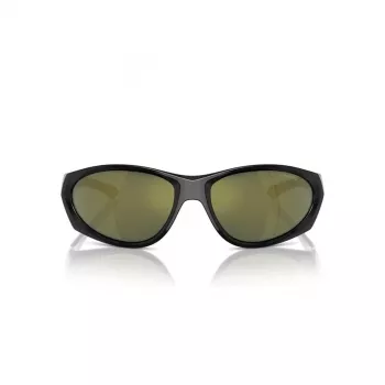 Okulary przeciwsłoneczne unisex Arnette AN4342-29476R, matowa czarna oprawka, ciemnoszare srebrne soczewki lustrzane, szerokość soczewki 62 mm