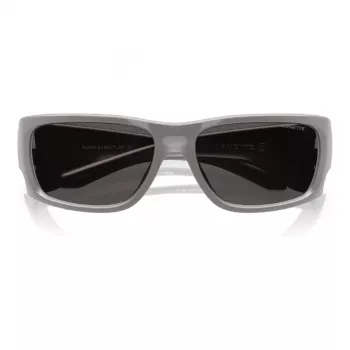 ARNETTE AN4345-296187 Męskie okulary przeciwsłoneczne prostokątne matowa czerń szary 62mm