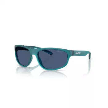 Okulary przeciwsłoneczne Arnette AN4351-296880 dla mężczyzn, matowa czerń, szare, prostokątne, pełna oprawka, 56 mm