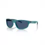 Okulary przeciwsłoneczne Arnette AN4351-296880 dla mężczyzn, matowa czerń, szare, prostokątne, pełna oprawka, 56 mm