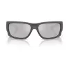 Okulary przeciwsłoneczne ARNETTE męskie AN4345-28706G prostokątne matowa czarna oprawka szare lustrzane srebrne szkła 62mm