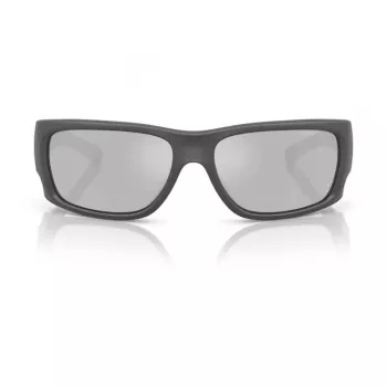 Okulary przeciwsłoneczne ARNETTE męskie AN4345-28706G prostokątne matowa czarna oprawka szare lustrzane srebrne szkła 62mm