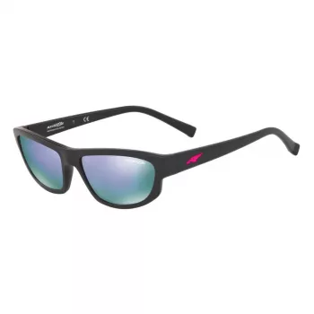 ARNETTE Okulary przeciwsłoneczne unisex AN4260-014V56 Matowa czarna oprawka Szare soczewki lustrzane 55mm
