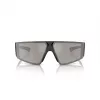 ARNETTE Unisex Okulary Przeciwsłoneczne AN433229006G6 - Matowa czarna oprawka, soczewki lustrzane szaro-zielone, 69/09/130 mm