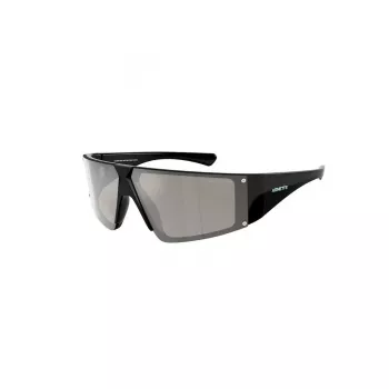 ARNETTE Unisex Okulary Przeciwsłoneczne AN433229006G6 - Matowa czarna oprawka, soczewki lustrzane szaro-zielone, 69/09/130 mm
