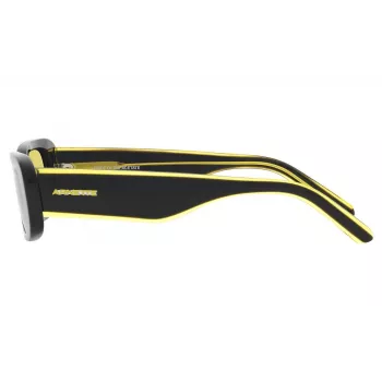 ARNETTE Women AN4317-12412Q Okulary przeciwsłoneczne - przezroczysta szara oprawka, ciemnoszare szkła, 50/19/145 mm