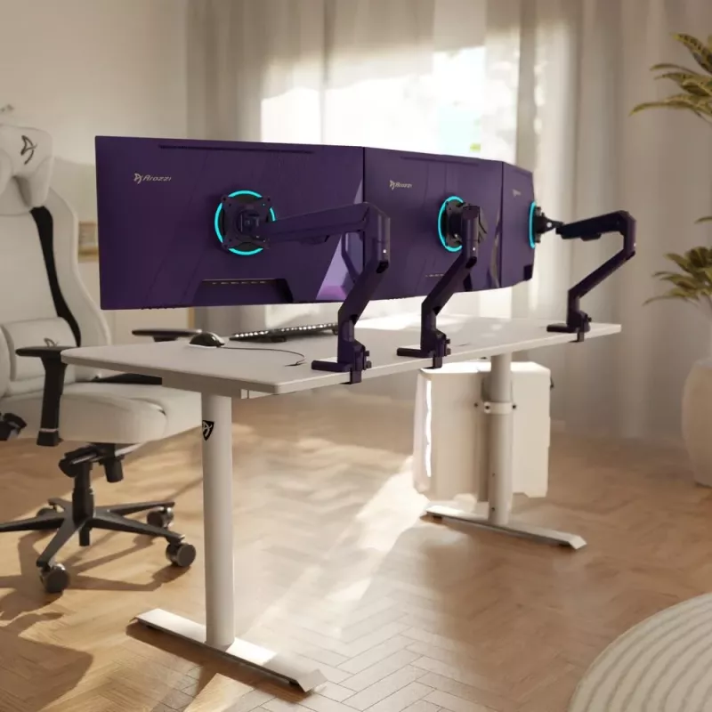 Arozzi Nova 27 cali IPS QHD 16:9 Monitor Gamingowy, 2560x1440, 180Hz, 1ms, 2xHDMI, Fioletowy