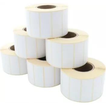 ARTDEV Thermal Transfer Label Roll 50 x 20mm, 85mm OD, 40mm Core, 1500 Labels/Roll, White Paper
