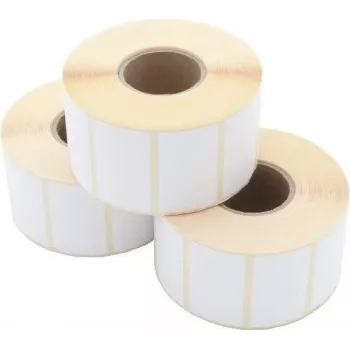 ARTDEV Thermal Transfer Label Roll 50 x 30mm, 100mm OD, 40mm Core, 1500 Labels/Roll, White Paper