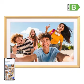 ARZOPA D14 Golden Digital Photo Frame 14.1 inch Gold