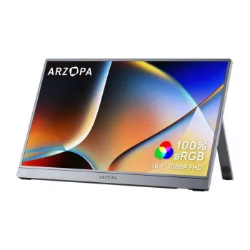 ARZOPA Z1C 16.1-calowy przenośny monitor IPS Full HD 144Hz (szary)