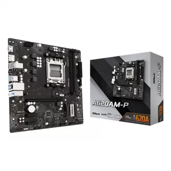 ASRock A620AM-P AMD A620 AM5 Micro ATX Płyta główna (DDR5, HDMI, DisplayPort, M.2)