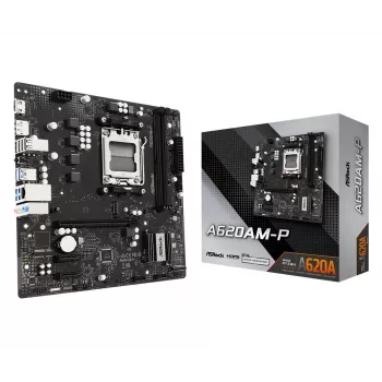 ASRock A620AM-P AMD A620 AM5 Micro ATX Płyta główna (DDR5, HDMI, DisplayPort, M.2)