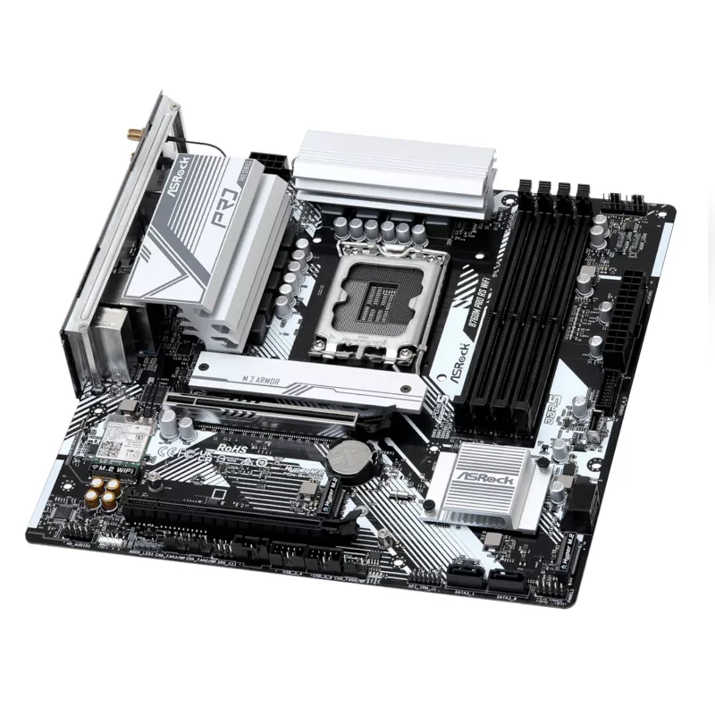 ASRock B760M Pro RS WiFi Intel LGA 1700 Micro-ATX Gaming Płyta główna