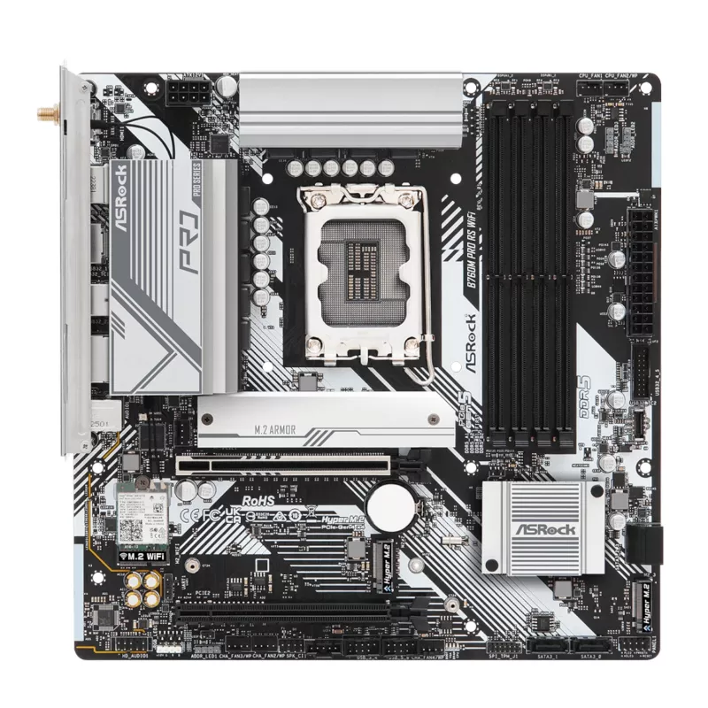 ASRock B760M Pro RS WiFi Intel LGA 1700 Micro-ATX Gaming Płyta główna