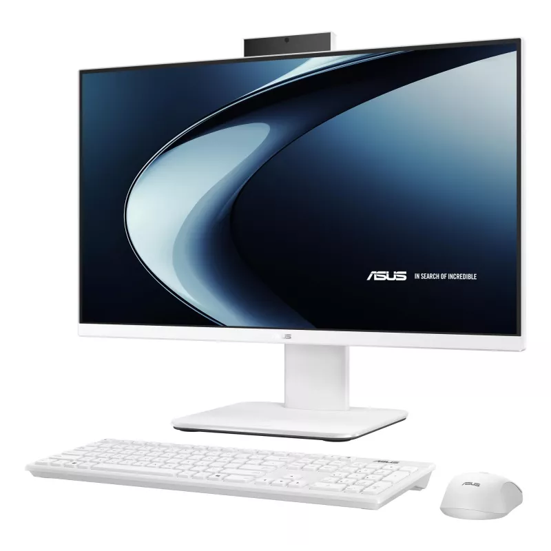 ASUS AiO 23.8 cala All-in-One PC, Intel Core 5 220H, 16GB DDR5, 512GB SSD, Windows 11 Pro, Biały