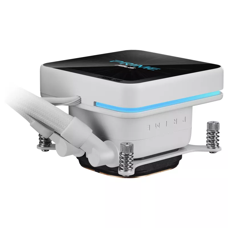 ASUS Prime LC II 360 ARGB LCD White Edition - 360mm AIO Liquid CPU Cooler z 3.5 inch LCD Display, 3x120mm ARGB Fans, Copper Base, dla AM4/AM5/LGA1700/LGA1851