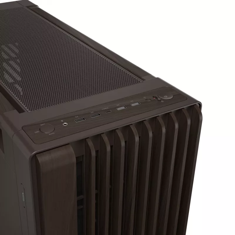 ASUS ProArt PA602 Wood Edition Retro Brown - Metalowa obudowa Midi Tower