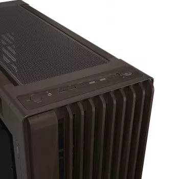ASUS ProArt PA602 Wood Edition Retro Brown - Szklany panel hartowany Midi Tower