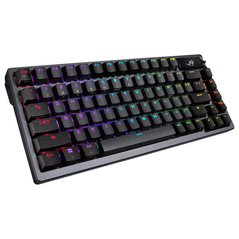ASUS ROG Azoth 75% Hotswap Mechanical Keyboard, Tri-Mode RGB, OLED Display, PBT Keycaps, NX Switches, Black