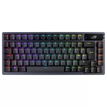 ASUS ROG Azoth 75% Hotswap Mechanical Keyboard, Tri-Mode RGB, OLED Display, PBT Keycaps, NX Switches, Black