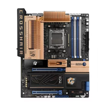 ASUS ROG CROSSHAIR X870E Gaming WiFi 7 ATX Płyta główna dla AMD AM5, DDR5, PCIe 5.0, 10Gb Ethernet, Czarny/Brązowy