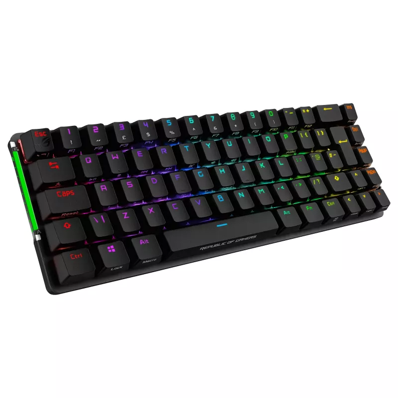 ASUS ROG Falchion NX Mechanical Gaming Keyboard, 65% Form Factor, ROG NX Red Switches, Wireless/Wired, RGB Backlight, Black