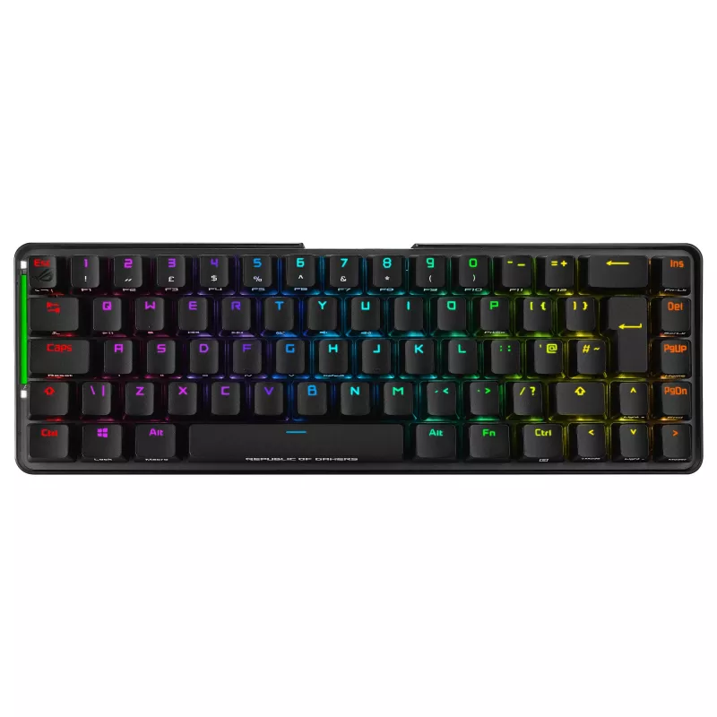 ASUS ROG Falchion NX Mechanical Gaming Keyboard, 65% Form Factor, ROG NX Red Switches, Wireless/Wired, RGB Backlight, Black