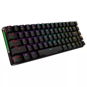 ASUS ROG Falchion NX Mechanical Gaming Keyboard, 65% Form Factor, ROG NX Red Switches, Wireless/Wired, RGB Backlight, Black