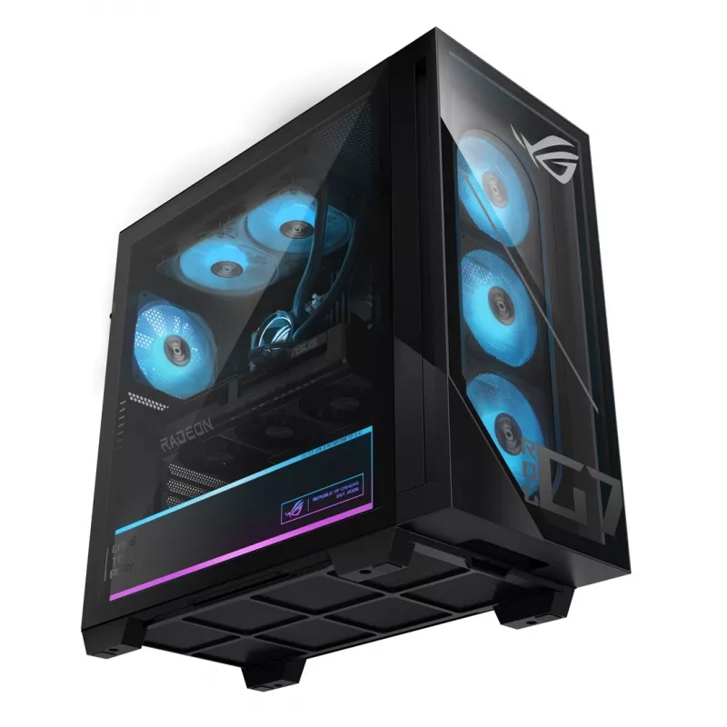 ASUS ROG G700 GM700TZ-R9800X283W Gaming Tower PC - AMD Ryzen 7 9800X3D, 32GB DDR5, 2TB SSD, Radeon RX 9070 XT, Windows 11 Home, czarny