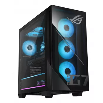 ASUS ROG G700 GM700TZ-R9800X283W Gaming Tower PC - AMD Ryzen 7 9800X3D, 32GB DDR5, 2TB SSD, Radeon RX 9070 XT, Windows 11 Home, czarny
