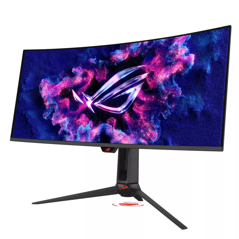 ASUS ROG Swift OLED PG34WCDN 34-calowy zakrzywiony monitor gamingowy, WQHD, 360Hz, QD-OLED, HDMI, DP, USB-C, USB Hub, Czarny