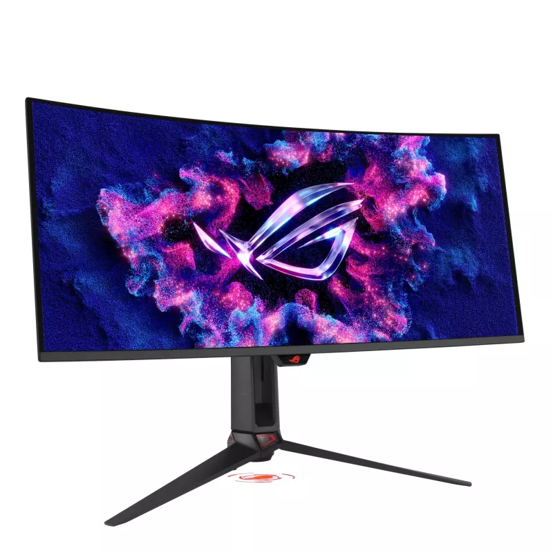 ASUS ROG Swift OLED PG34WCDN 34-calowy zakrzywiony monitor gamingowy, WQHD, 360Hz, QD-OLED, HDMI, DP, USB-C, USB Hub, Czarny