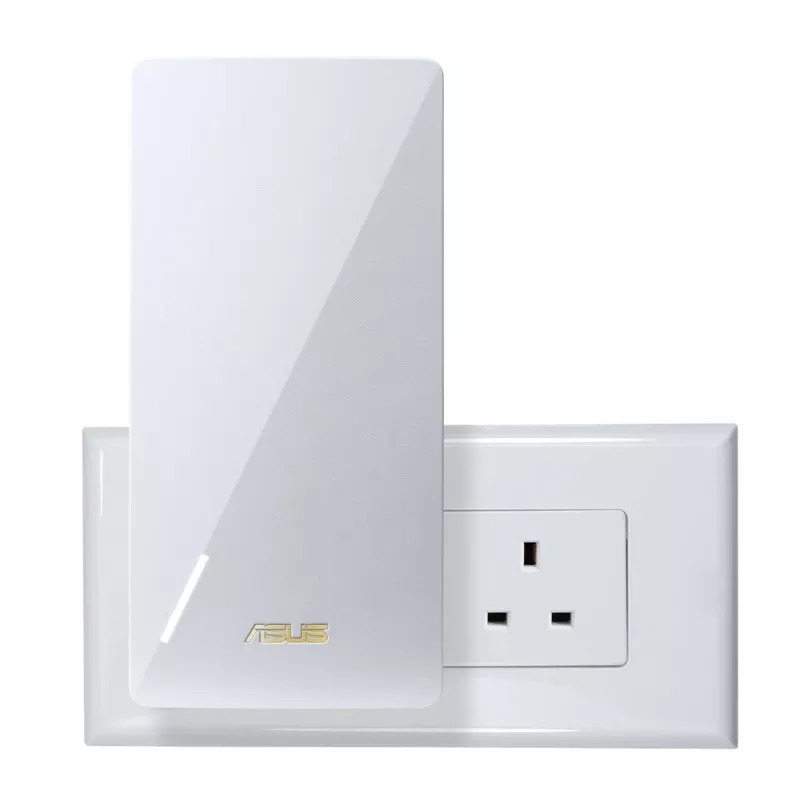 ASUS RP-BE58 Dwuzakresowy Wzmacniacz Wi-Fi 7, BE3456, 2.4GHz 574Mbps + 5GHz 2882Mbps, 1x Port Gigabit, AiMesh, WPA3, Biały