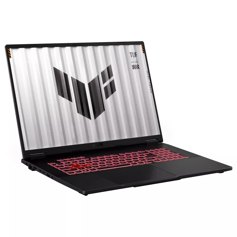 Laptop gamingowy ASUS TUF Gaming A18 FA808UP-S8133W, 18 cali WUXGA IPS 144Hz, AMD Ryzen 7 260, 16GB DDR5, 512GB SSD, GeForce RTX 5070 8GB, Windows 11 Home, niemiecka klawiatura QWERTZ