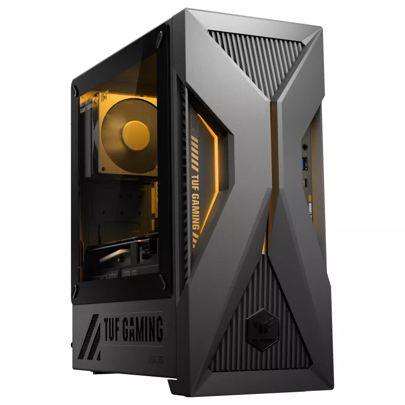 ASUS TUF Gaming T500 T500MV-07240H242W Intel Core 7 240H 32 GB DDR5-SDRAM 1 TB SSD NVIDIA GeForce RTX 5060 Ti Windows 11 Home Mini Tower PC Czarny, Szary
