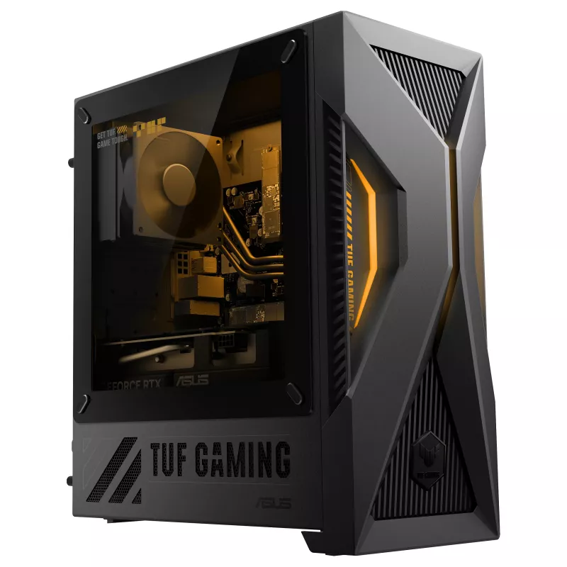 ASUS TUF Gaming T500 T500MV-07240H242W Intel Core 7 240H 32 GB DDR5-SDRAM 1 TB SSD NVIDIA GeForce RTX 5060 Ti Windows 11 Home Mini Tower PC Czarny, Szary