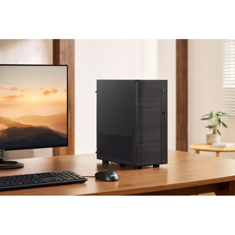 ASUS V700 Mini Tower VM701MG-OR7445039W Copilot+ PC, AMD Ryzen AI 7 445, 16GB DDR5, 512GB SSD, Windows 11 Home, Czarny z Drewnianym Akcentem