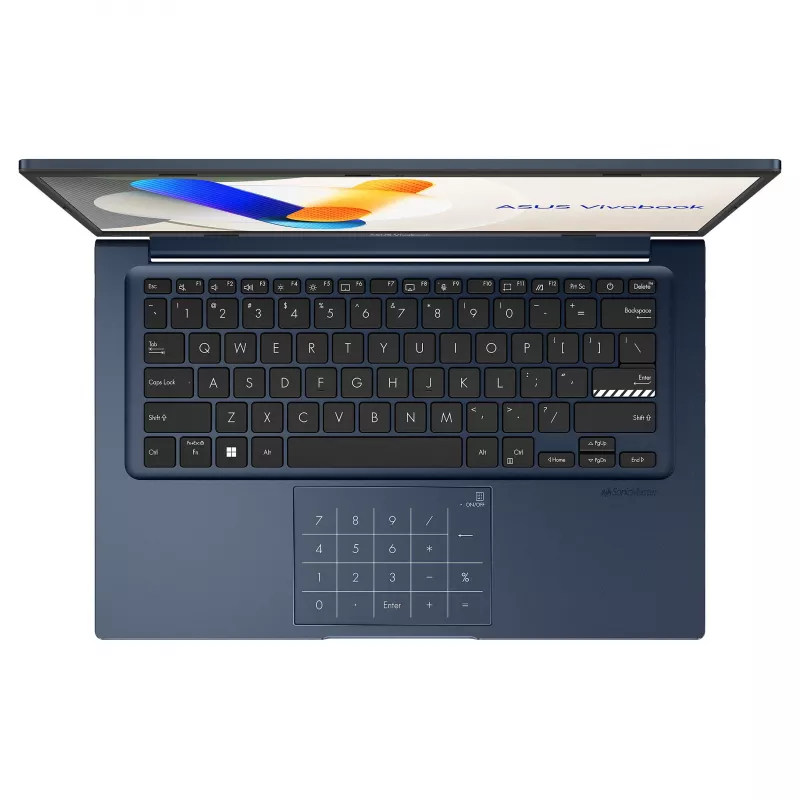 Laptop ASUS Vivobook 14 X1404VA-DISEB2213W, 14 cali Full HD IPS, Intel Core 3 100U, 8GB DDR5, 256GB SSD, Windows 11 Home, francuska klawiatura AZERTY