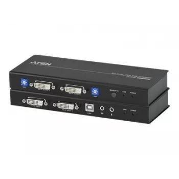 ATEN CE604-AT-G Przedłużacz KVM - 2x DVI, Audio, USB, RS-232, 60m