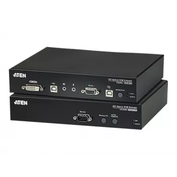 ATEN CE680 przedłużacz KVM audio USB szeregowy przez światłowód, DVI Dual Link, 600 m, 1310/1550 nm