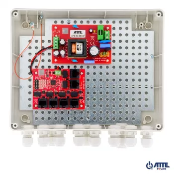 ATTE IP-5-11-L2 Zewnętrzny 5-portowy przełącznik PoE do 5 kamer IP