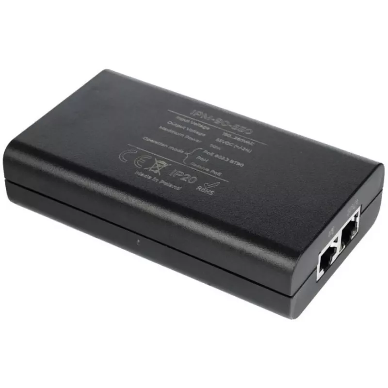 Wtryskiwacz PoE ATTE IPM-90-550 90W, 55V DC, Gigabit Ethernet, IEEE 802.3bt