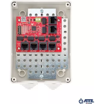 ATTE xPoE-6-11-S3 6-Portowy przełącznik PoE, 4 porty PoE, 2 uplink, 10/100 Mb/s, budżet 60 W, montaż na biurko/ścianę