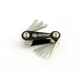 Author AHT Expert 8 składany klucz imbusowy multi-tool ze śrubokrętami PH2 i SL5, stal chromowo-wanadowa, korpus aluminiowy, srebrno-czarny
