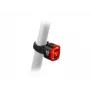 Author Cubus Tylne światło rowerowe USB z automatycznym czujnikiem hamowania, COB LED 70 lm, czarno-czerwone