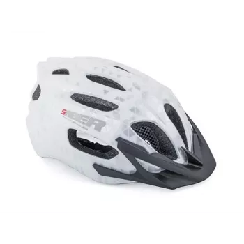 Author Saber X1 Inmold Kask rowerowy - Biały, 53-59 cm, 24 otwory wentylacyjne