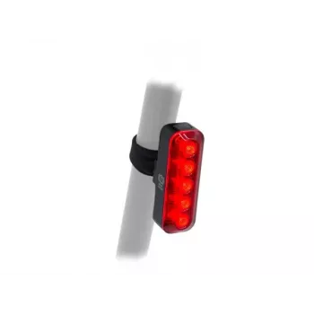 Author XYRIUS Brake USB Rear Light 400 lm, Black with Red Lens