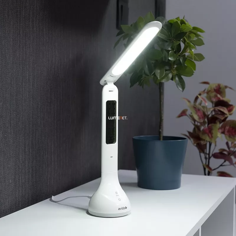 Lampa biurkowa LED Avide RGB Kalendarz Biała 4W 250lm